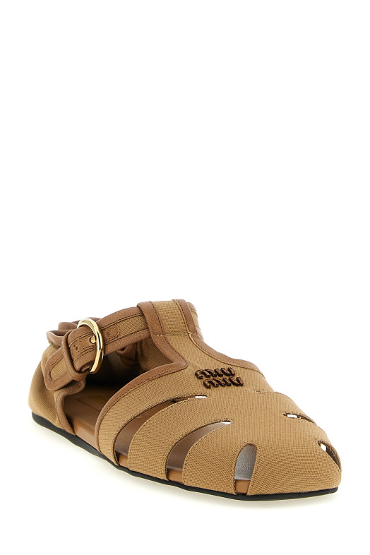'Ruches' sandals Beige