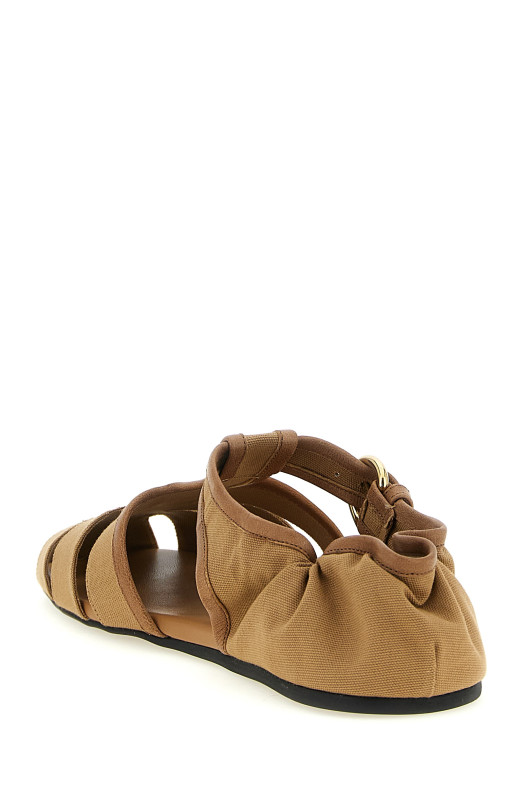 'Ruches' sandals Beige