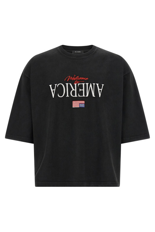 'Welcome To America- Buffalo' T-shirt Black