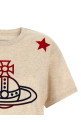'Orb and Stars Classic' T-shirt Beige