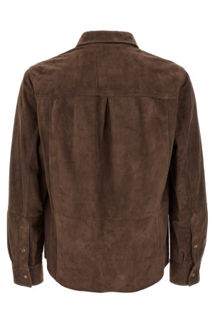 Suede overshirt Brown