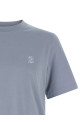 Футболка с логотипом, СИНИЙ BRUNELLO CUCINELLI M0B138440CKL13