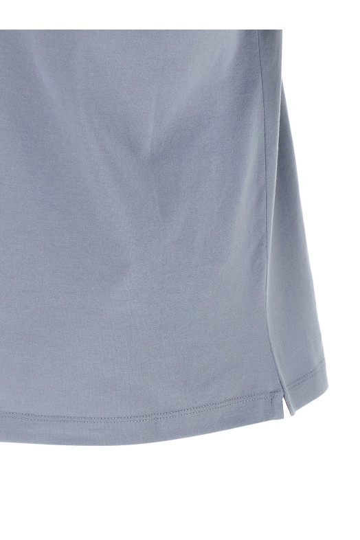 Футболка с логотипом, СИНИЙ BRUNELLO CUCINELLI M0B138440CKL13