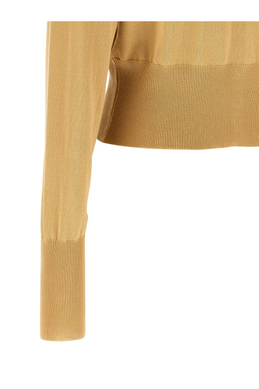 'Bea Cropped' cardigan Beige