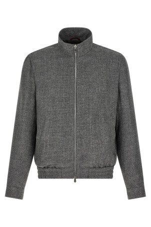 Hopsack jacket Gray