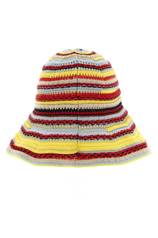 Вязаная крючком шляпа-козырек, разноцветная VIVIENNE WESTWOOD 8102002XK007GO401