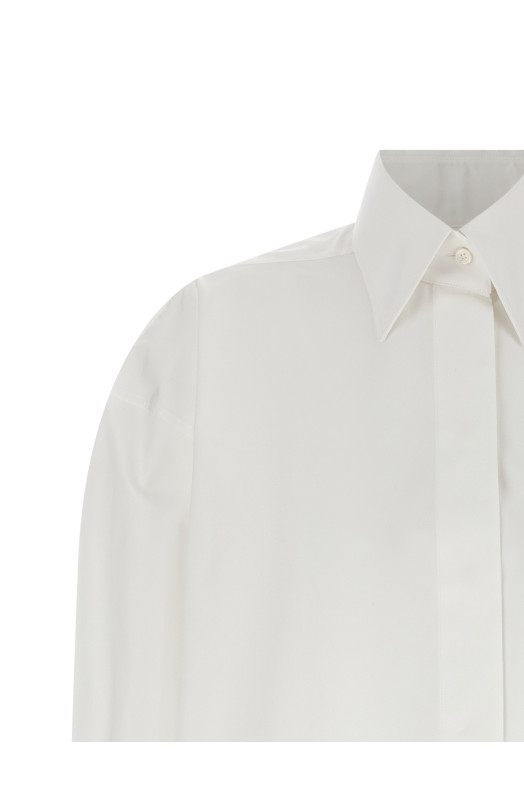 Асимметричная рубашка, белая GIVENCHY BW61JF1634100