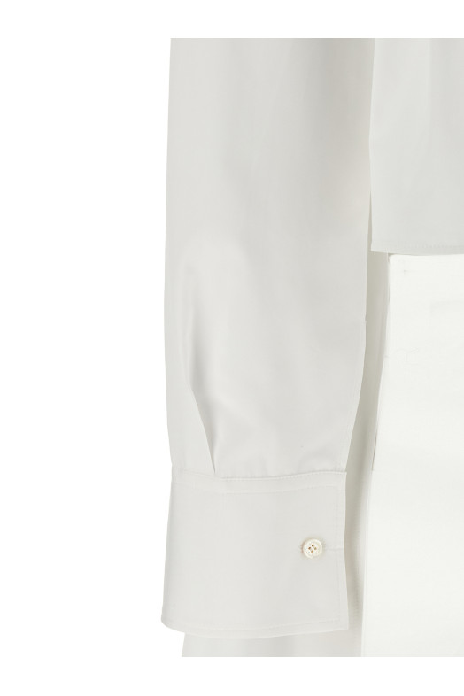 Асимметричная рубашка, белая GIVENCHY BW61JF1634100