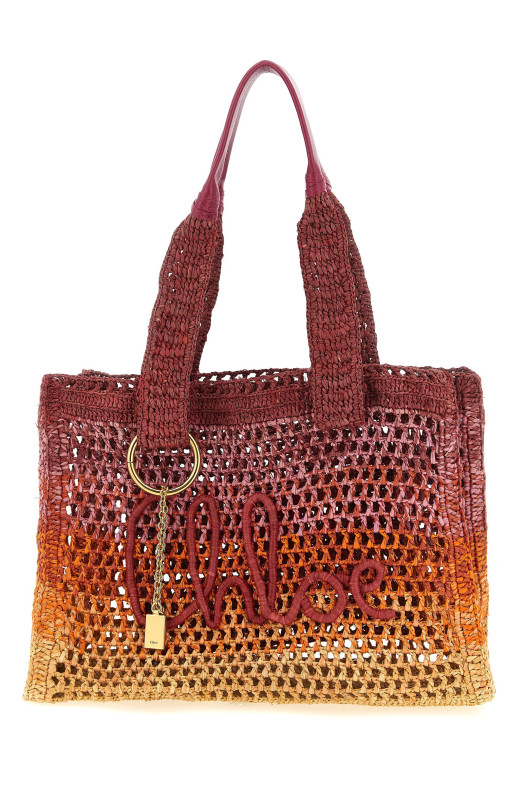 'East-West Summer Banana' shopping bag Multicolor