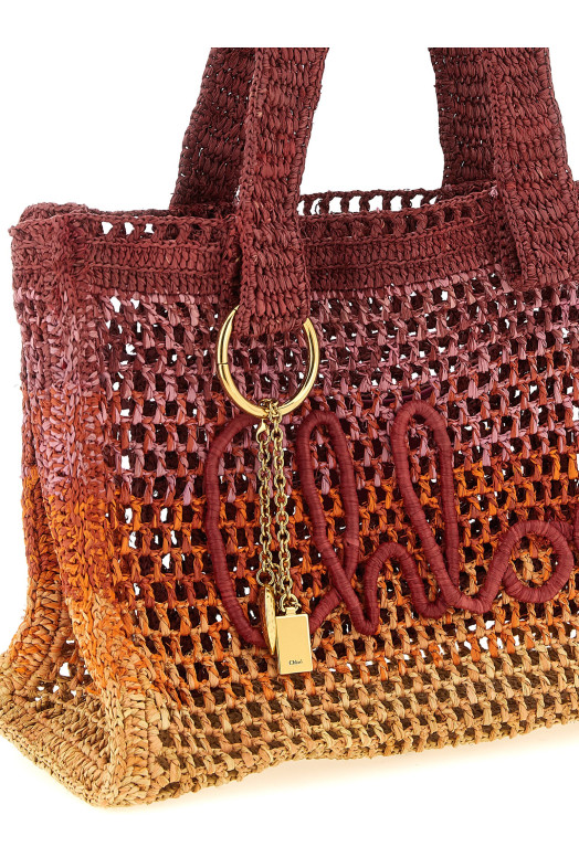 'East-West Summer Banana' shopping bag Multicolor