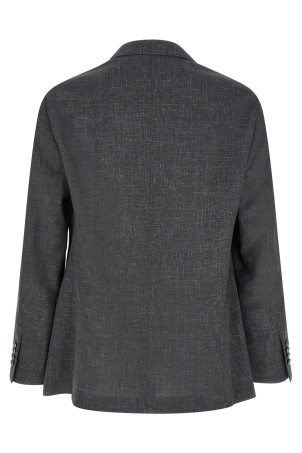 Blazer Flamed Canvas Blazer Gray