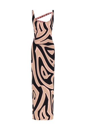 'Labirinto' print dress Pink