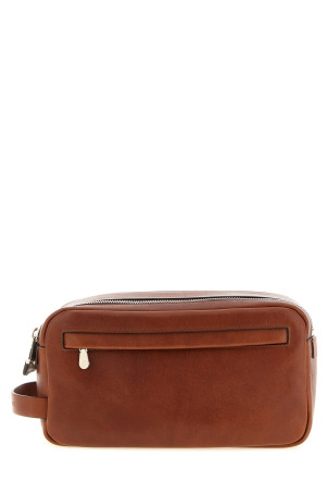 Ретро-сумочка з натуральної шкіри коричневого кольору BRUNELLO CUCINELLI MWSHBU334C9186