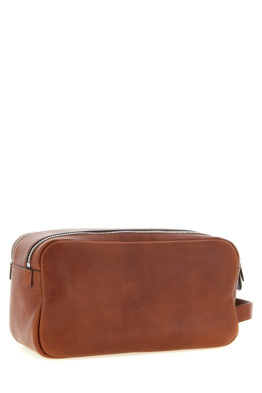 Красота винтажной кожи коричневого цвета BRUNELLO CUCINELLI MWSHBU334C9186