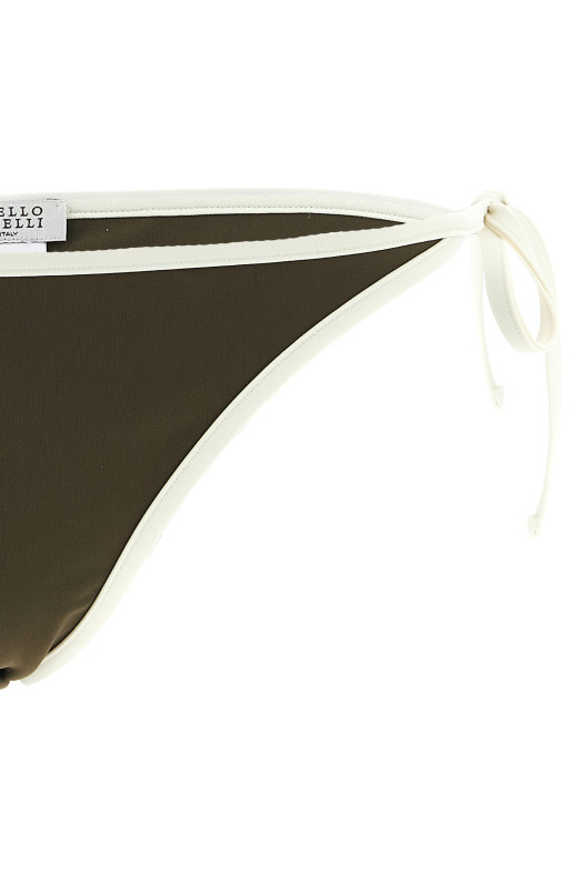 Techno jersey bikini briefs Green