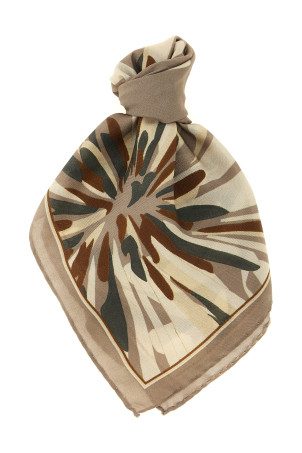 'Bloom Print' scarf Green