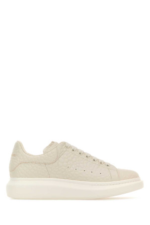 Ivory leather sneakers with ivory leather heel ALEXANDER MCQUEEN (807881WHAEG)