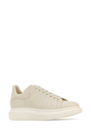 Ivory leather sneakers with ivory leather heel ALEXANDER MCQUEEN (807881WHAEG)