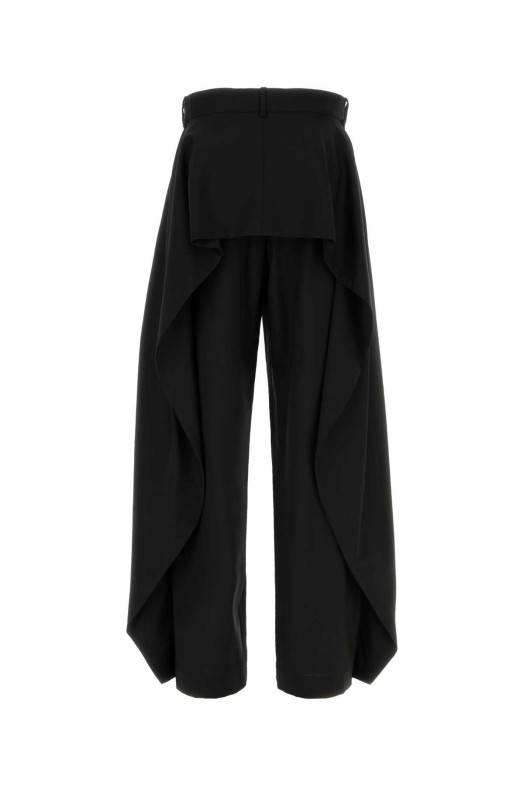 Black wool wide-leg pant Black LOEWE (S540Y04XNC)