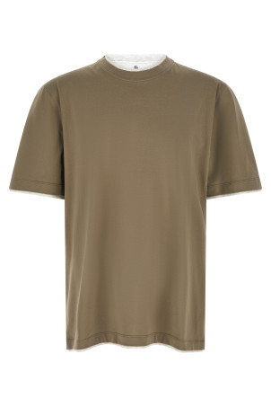 Double layer t-shirt Green