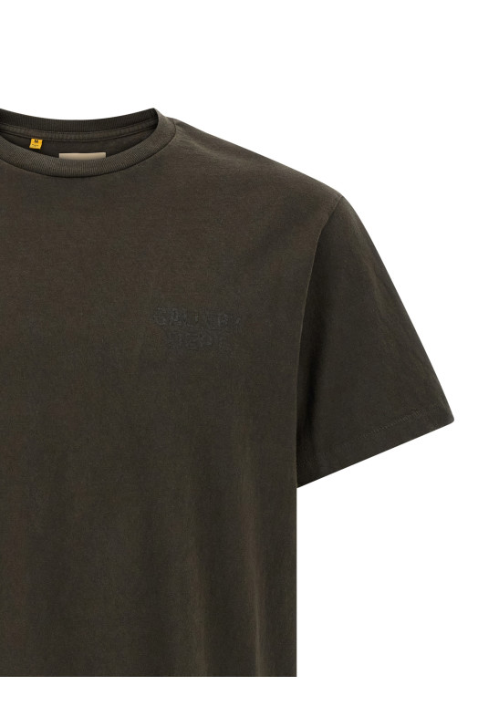 Футболка с логотипом «Dusty», черная TOP043WASHEDBLACK