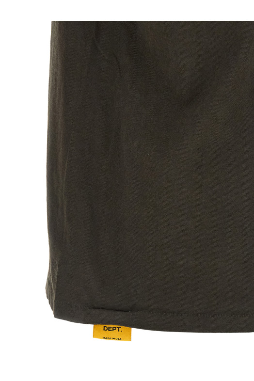 Футболка с логотипом «Dusty», черная TOP043WASHEDBLACK