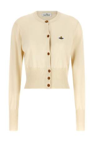 'Bea Cropped' cardigan White