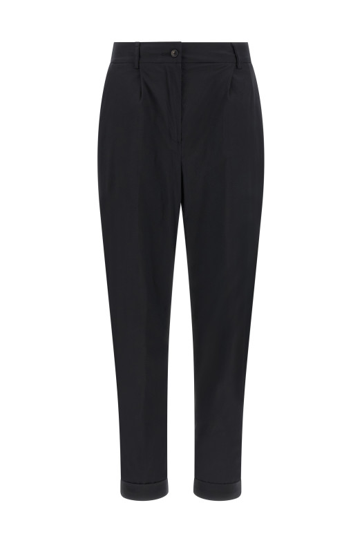 Poplin pants Black