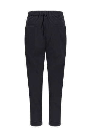 Poplin pants Black