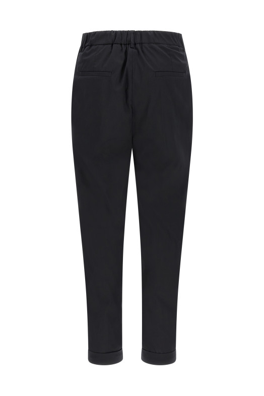 Poplin pants Black