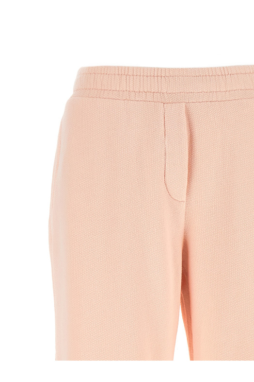 Джоггеры с вышитым логотипом, розовые DOLCE & GABBANA FTC91ZGDDMDF0372