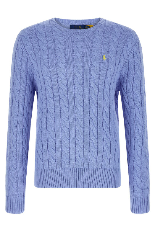 Свитер из хлопковой плетеной ткани, СИНИЙ POLO RALPH LAUREN 710775885535