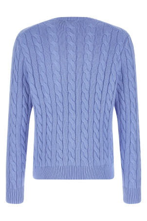 Cotton braided sweater BLUE