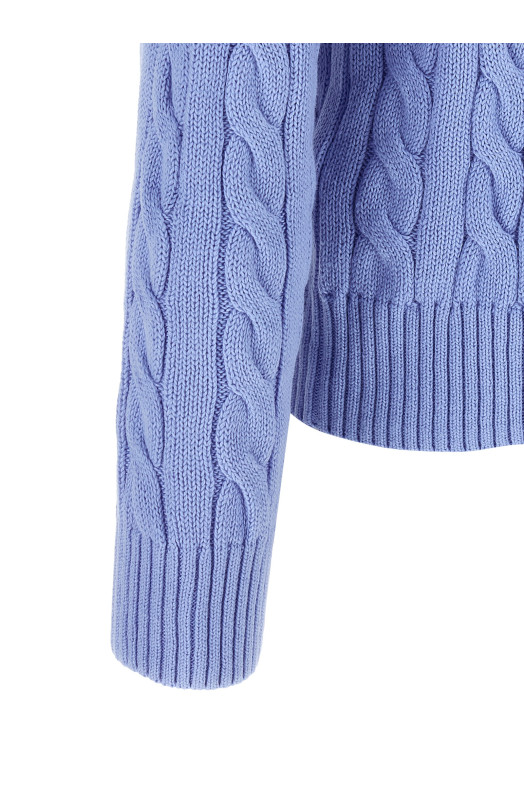 Свитер из хлопковой плетеной ткани, СИНИЙ POLO RALPH LAUREN 710775885535