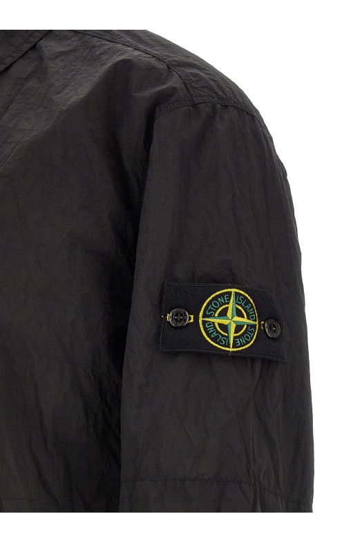 Накидка из нейлона, металлический черный STONE ISLAND L1S151200028S0019V0029