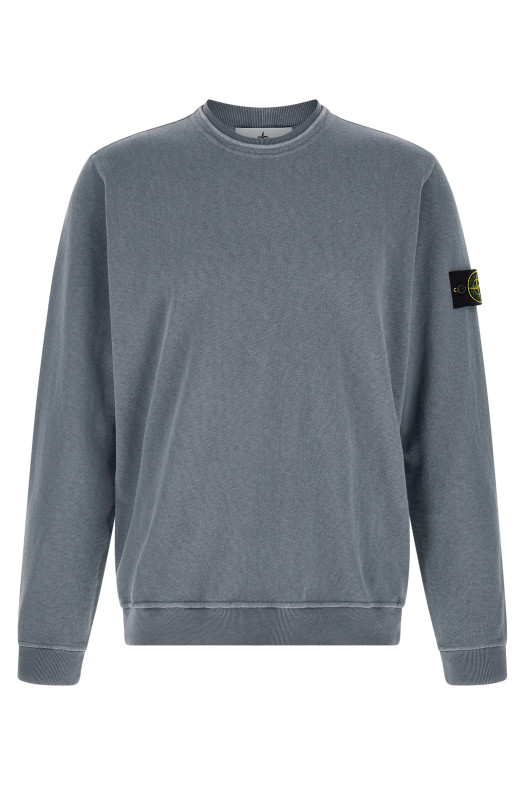 Свитшот из матового хлопка, синий STONE ISLAND L1S156100034S0060V0124