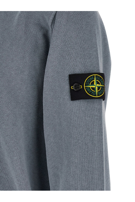 Свитшот из матового хлопка, синий STONE ISLAND L1S156100034S0060V0124