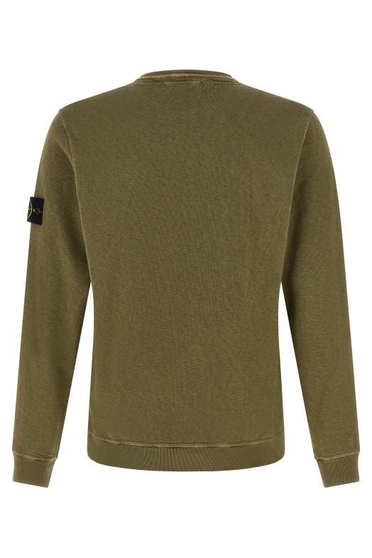 Свитшот из матового хлопка, зеленый STONE ISLAND L1S156100034S0060V015G