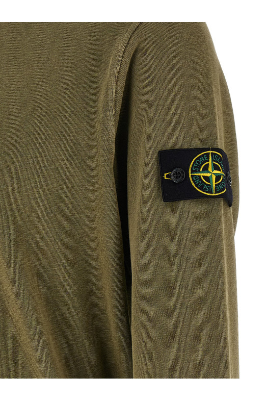 Свитшот из матового хлопка, зеленый STONE ISLAND L1S156100034S0060V015G