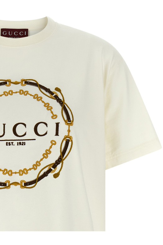 Футболка «Briglie Gucci Est 1921»  Белая 837959XJHQY9750