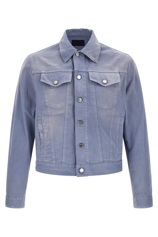 Куртка из габардина СИНИЙ PRADA GEB227SCMO18PFF0E1Y