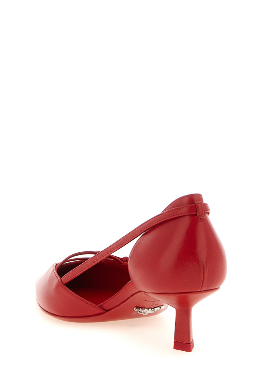 Open pumps at the sides Red