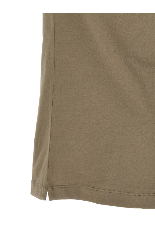 Футболка с логотипом, зеленая BRUNELLO CUCINELLI M0B138440CTK16