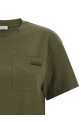 'Shiny Tab' T-shirt Green