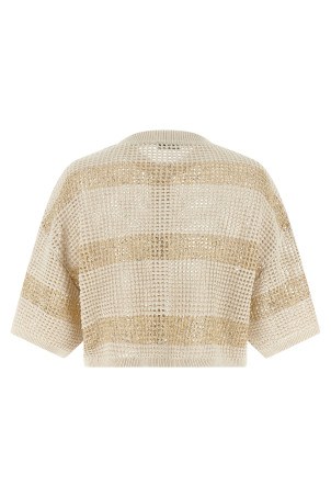 'Crop' cardigan Beige