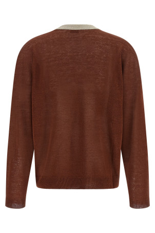 'Dazzling Collar' sweater Bordeaux