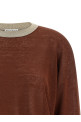 'Dazzling Collar' sweater Bordeaux