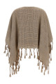Linen poncho Brown