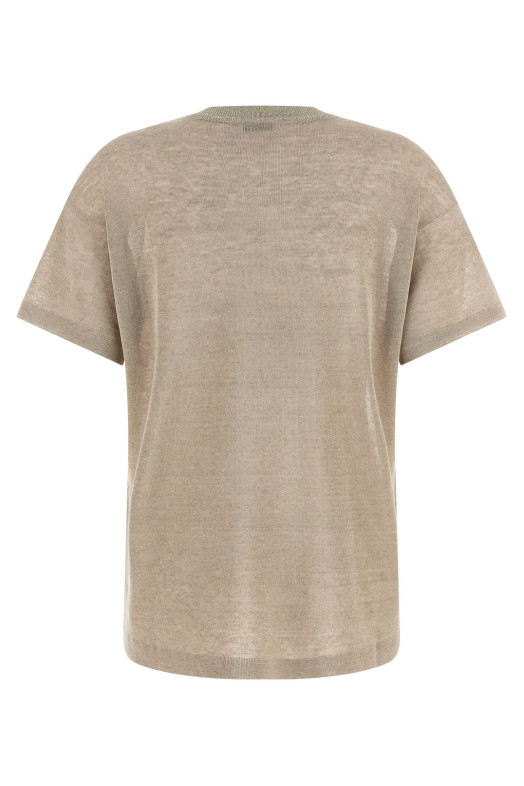 'Dazzling Collar' sweater Beige
