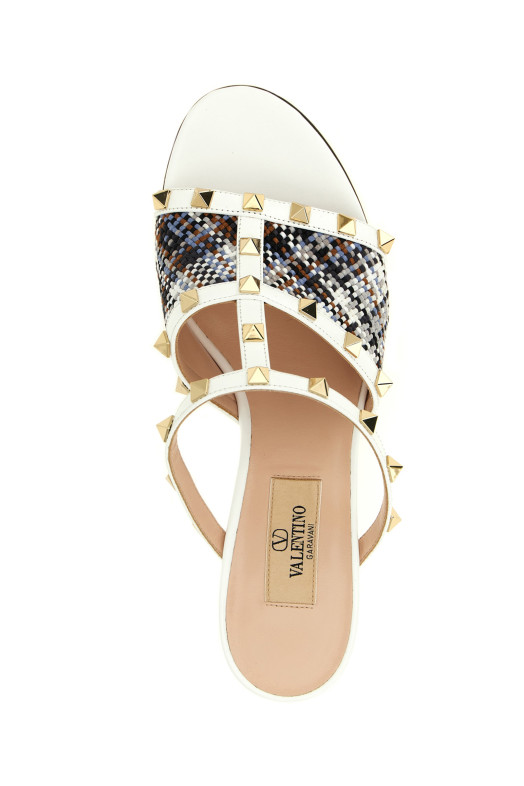 Сандалии Valentino Garavani «Rockstud» белого цвета W0S0LT4EDX3NU